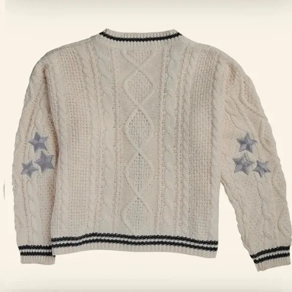 LAST 1! Cable Cream Star Cardigan made famous by Taylor Swift - Picture 7 of 8